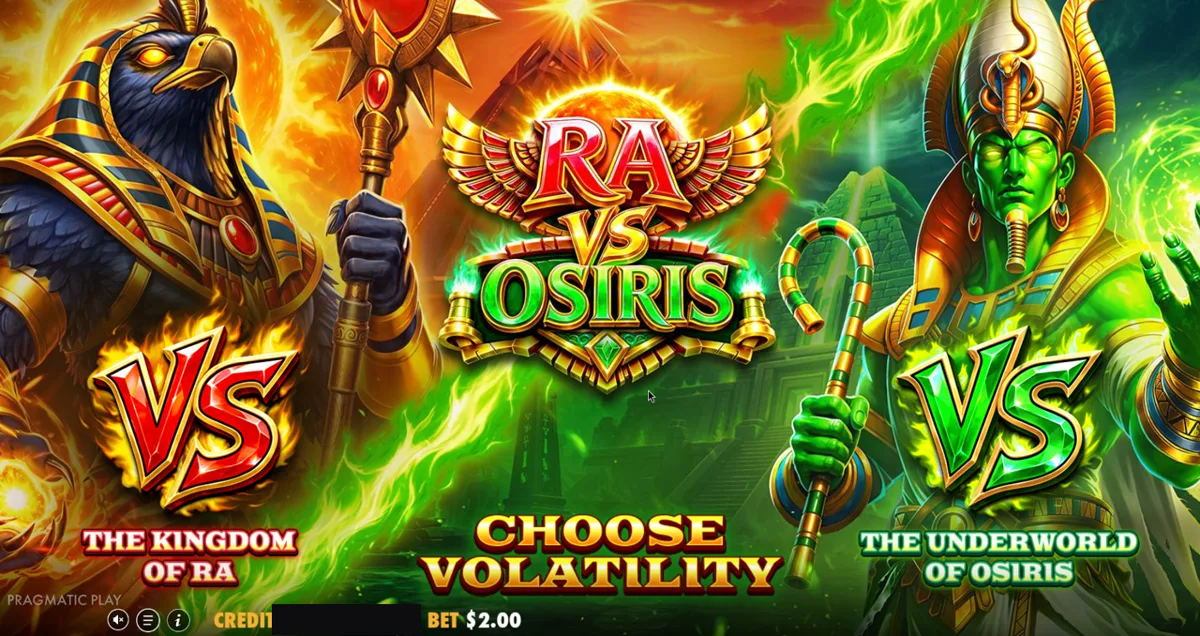 Ra vs Osiris: the Choose Volatility screen